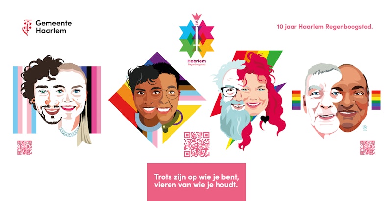 Regenboog campagne voor de Gemeente Haarlem